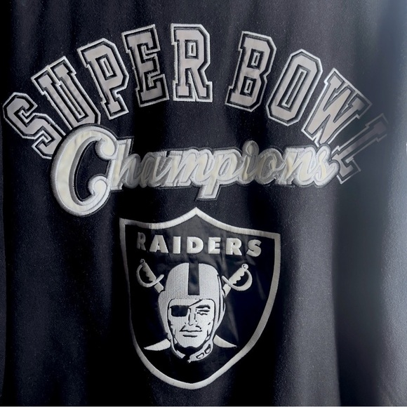 Vintage Raiders NFL GIII Commemorative Super Bowl Championship Jacket XL - Picture 4 of 7